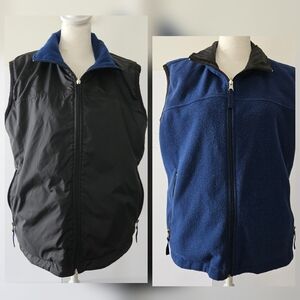 Athletic Works Size 12/14 Reversible Black Blue Polyester Nylon Women's Winter V
